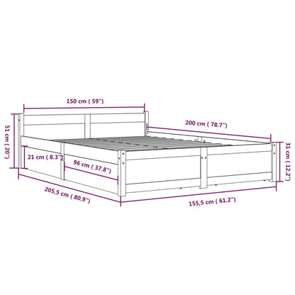 Giroletto con Cassetti 150x200 cm King Size | homemem39