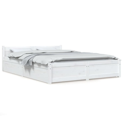 Giroletto con Cassetti Bianco 150x200 cm King Size | homemem39