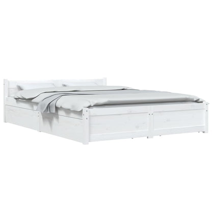 Giroletto con Cassetti Bianco 150x200 cm King Size | homemem39