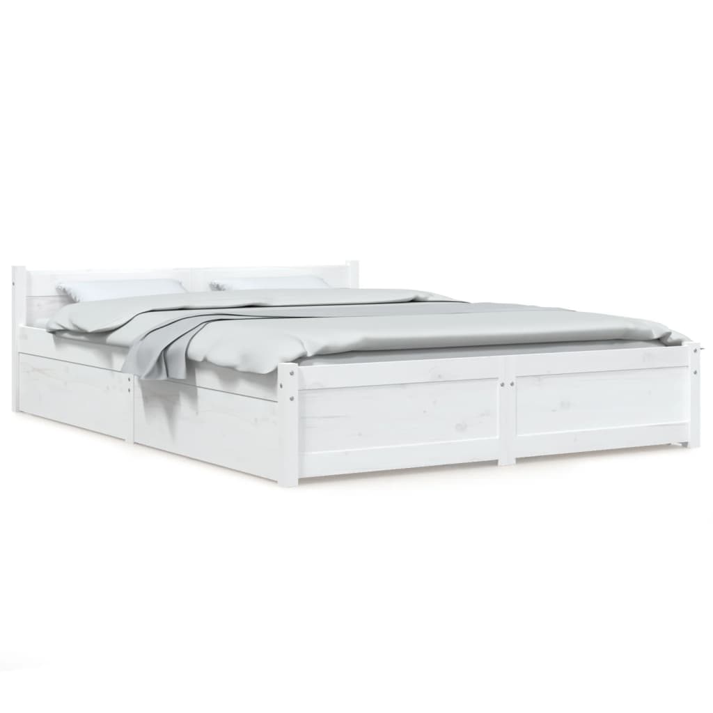 Giroletto con Cassetti Bianco 160x200 cm | homemem39