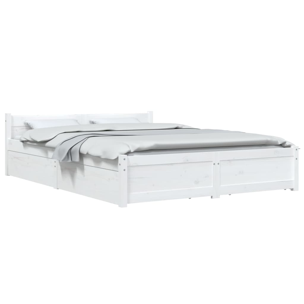 Giroletto con Cassetti Bianco 160x200 cm | homemem39