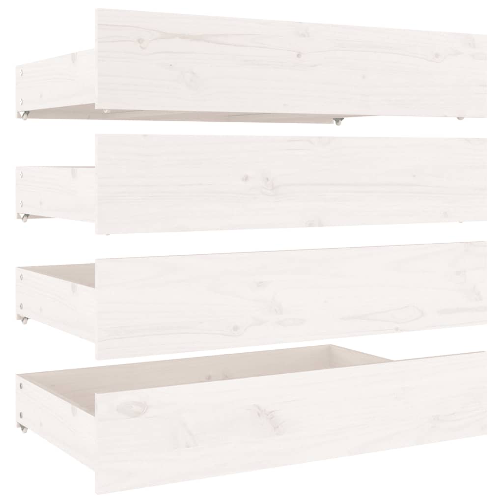 Giroletto con Cassetti Bianco 150x200 cm Super King | homemem39
