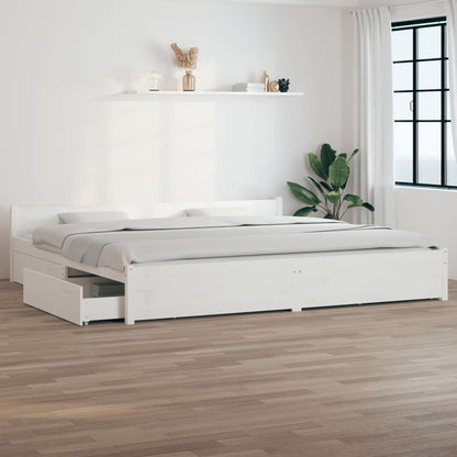 Giroletto con Cassetti Bianco 150x200 cm Super King | homemem39