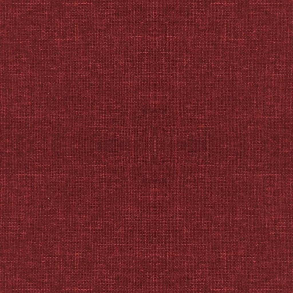 Sedie da Pranzo Girevoli 2 pz Rosso Vino in Tessuto