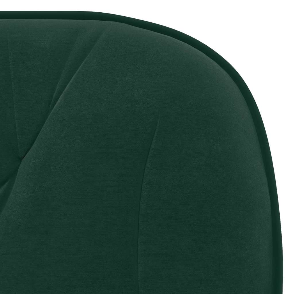 Sedie da Pranzo Girevoli 2 pz Verde Scuro in Velluto | homemem39