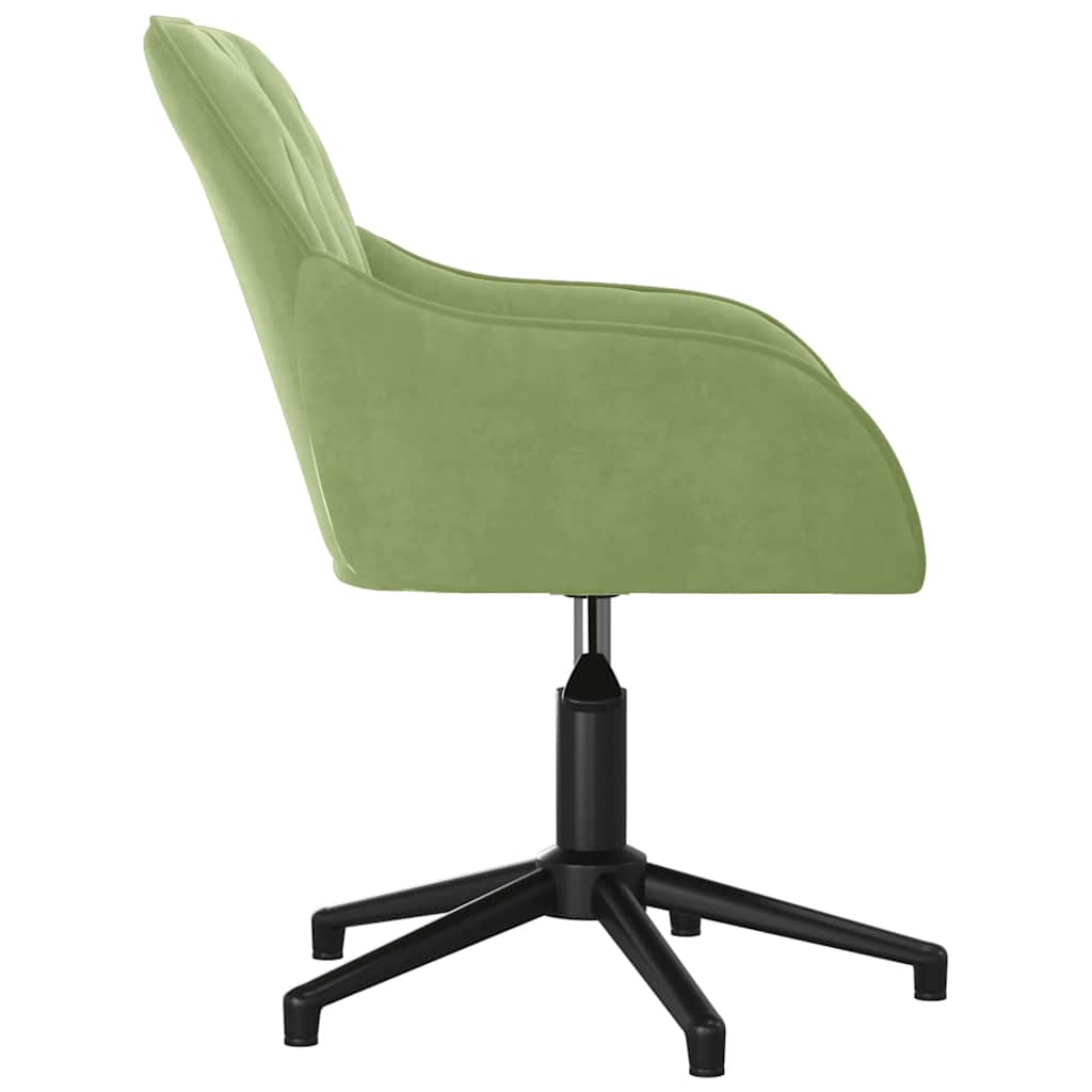 Sedie da Pranzo Girevoli 2 pz Verde Chiaro in Velluto | homemem39