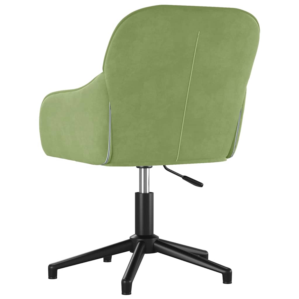 Sedie da Pranzo Girevoli 2 pz Verde Chiaro in Velluto | homemem39