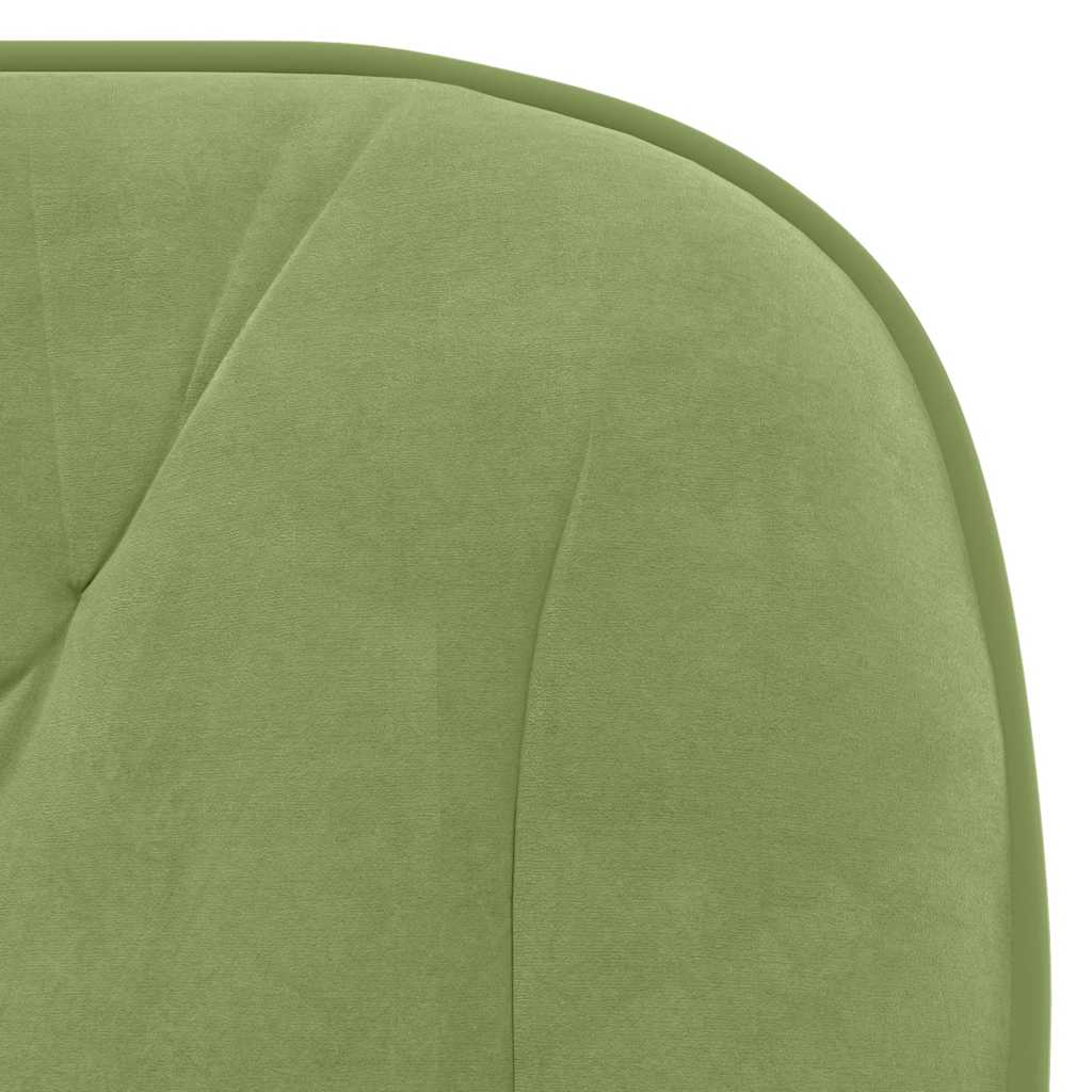 Sedie da Pranzo Girevoli 2 pz Verde Chiaro in Velluto | homemem39