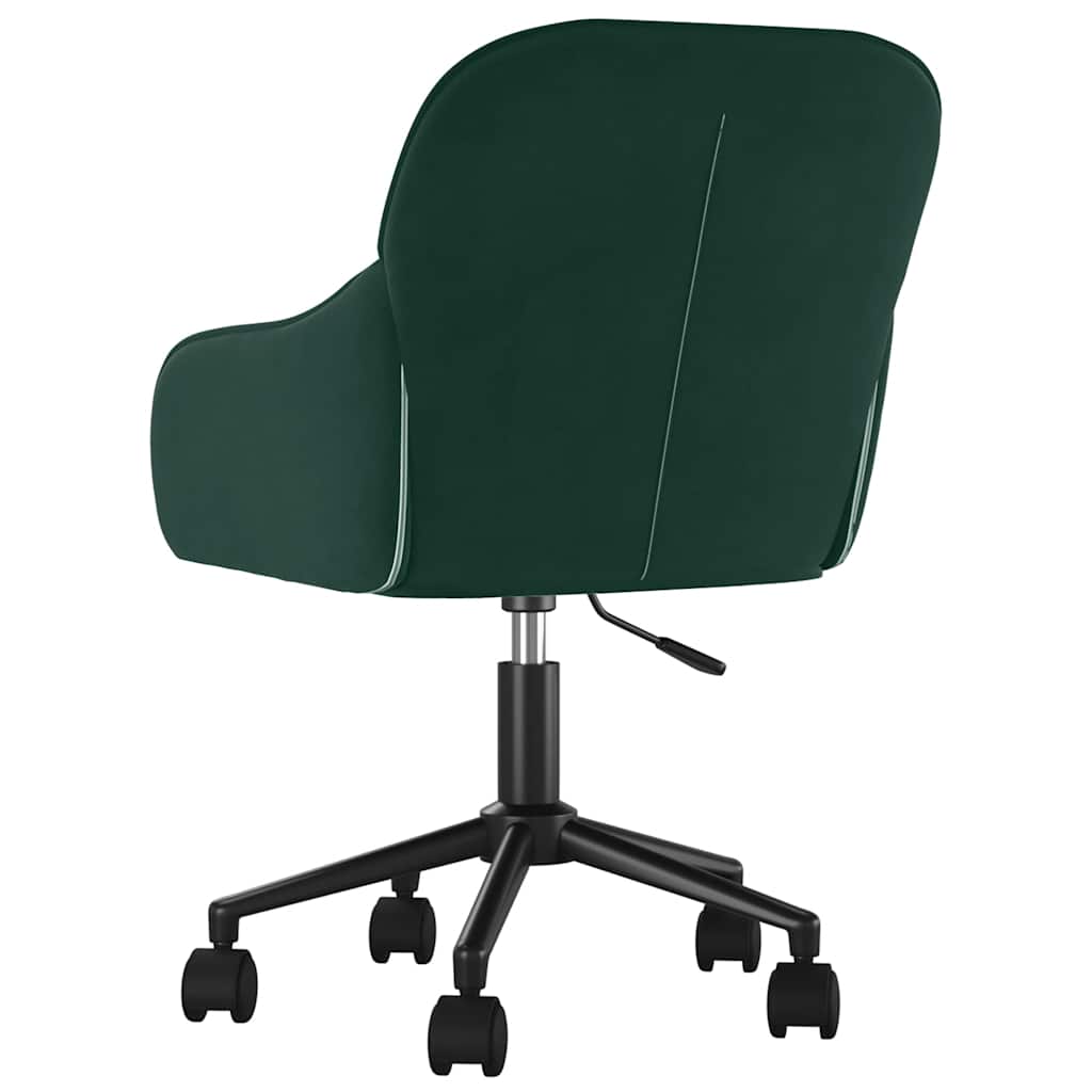 Sedie da Pranzo Girevoli 2 pz Verde Scuro in Velluto | homemem39