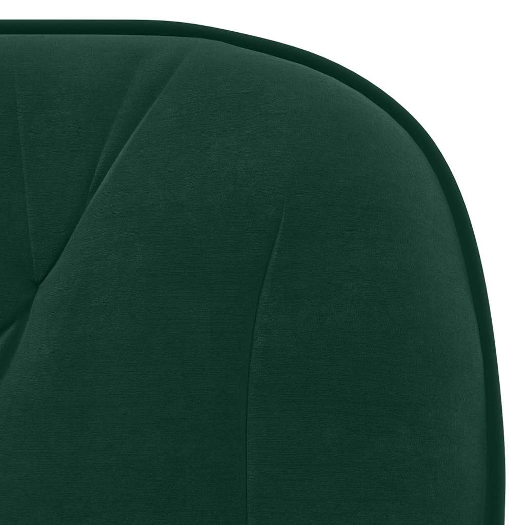 Sedie da Pranzo Girevoli 2 pz Verde Scuro in Velluto | homemem39