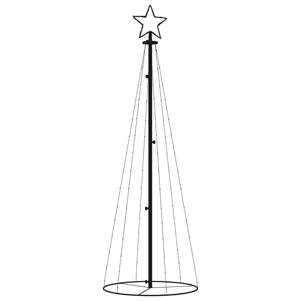 Albero di Natale a Cono Colorato 108 LED 70x180 cm - homemem39