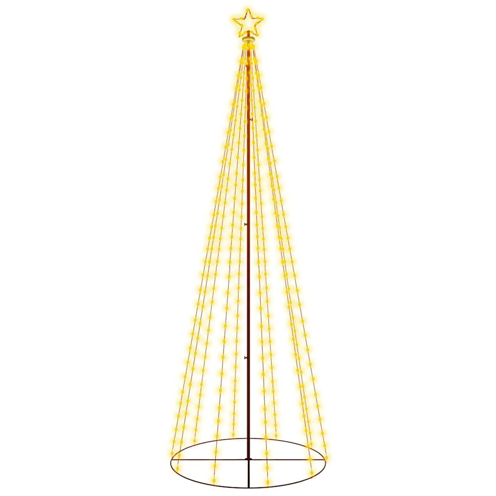 Albero di Natale a Cono Bianco Caldo 310 LED 100x300 cm