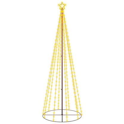 Albero di Natale a Cono Bianco Caldo 310 LED 100x300 cm