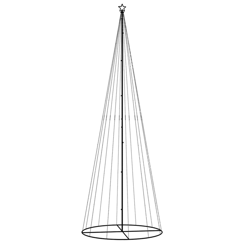 Albero di Natale a Cono Blu 732 LED 160x500 cm