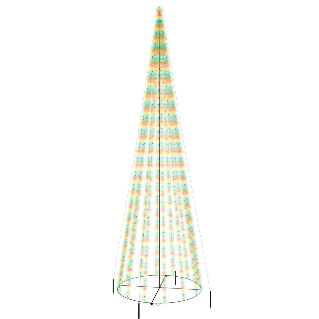 Albero di Natale a Cono Colorato 1134 LED 230x800 cm - homemem39