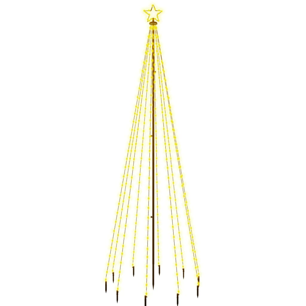 Albero di Natale con Puntale Bianco Caldo 310 LED 300 cm