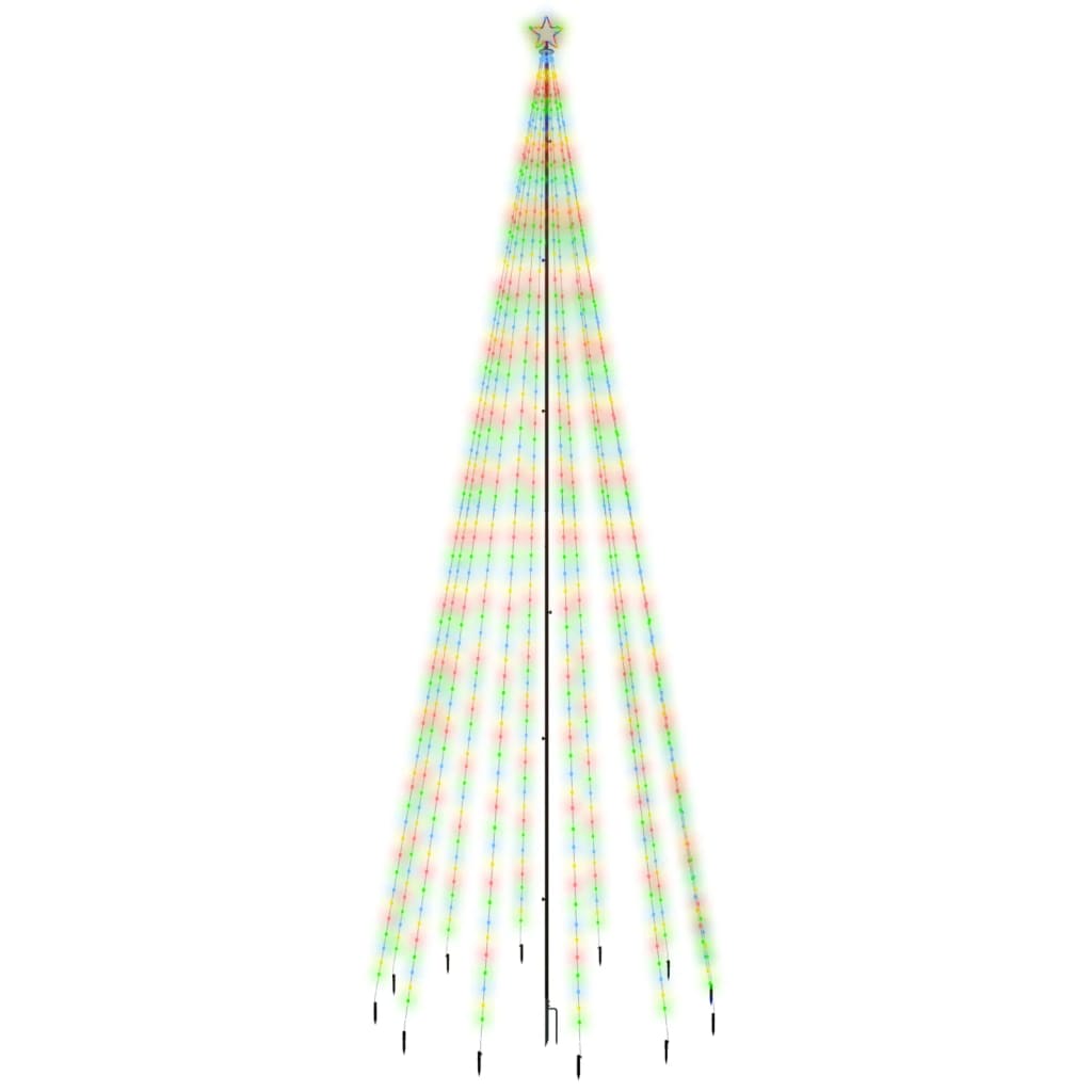 Albero di Natale con Puntale Colorato 732 LED 500 cm