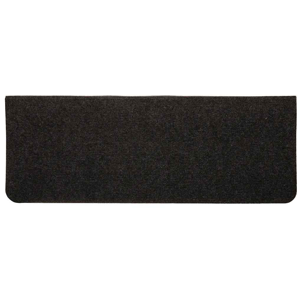 Tappetini Autoadesivi per Scale 15 pz 65x24,5x3,5 cm Nero - homemem39