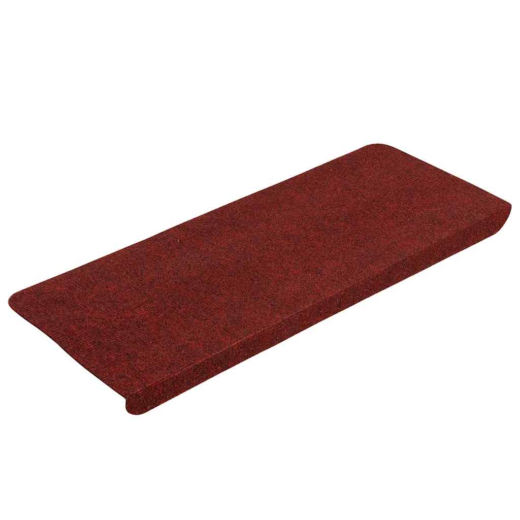 Tappetini Autoadesivi per Scale 15 pz 65x24,5x3,5 cm Rosso