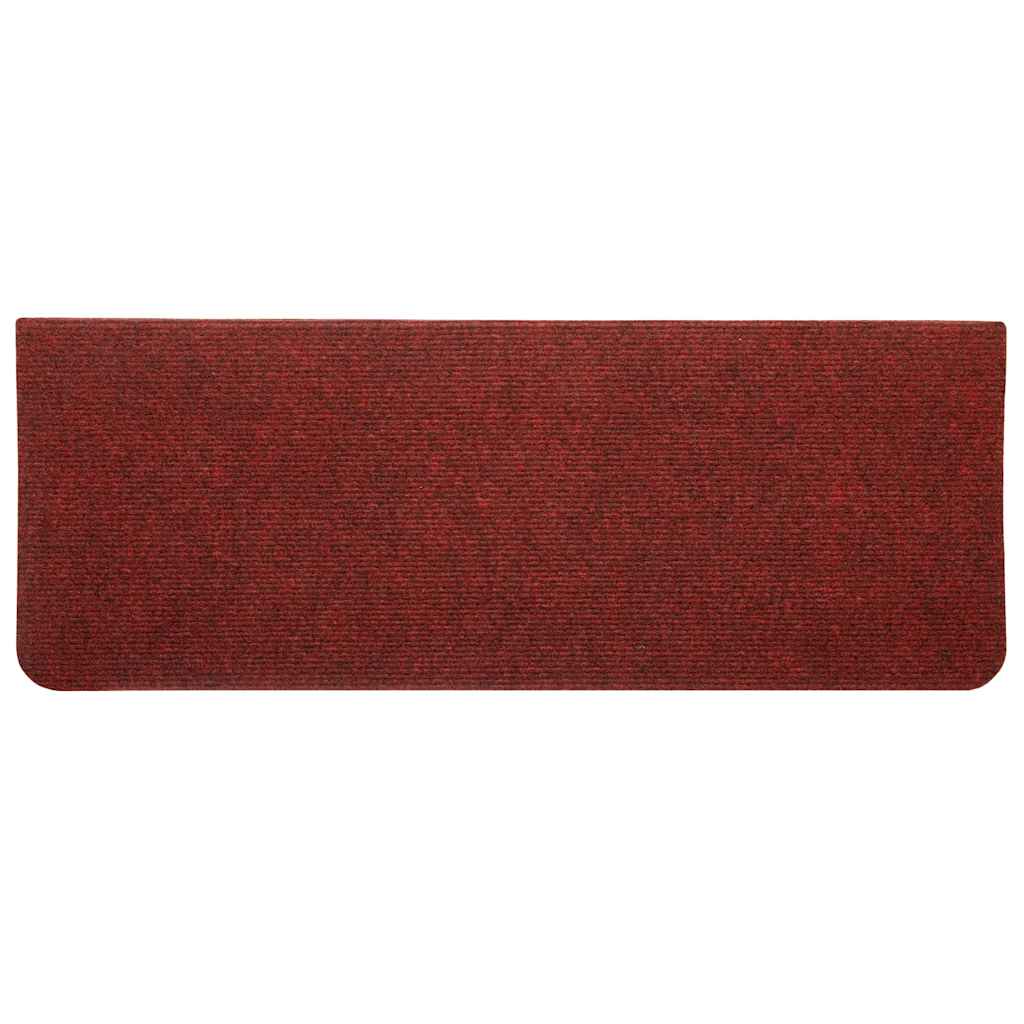 Tappetini Autoadesivi per Scale 15 pz 65x24,5x3,5 cm Rosso - homemem39