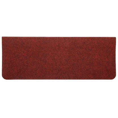 Tappetini Autoadesivi per Scale 15 pz 65x24,5x3,5 cm Rosso - homemem39
