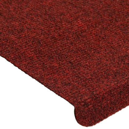 Tappetini Autoadesivi per Scale 15 pz 65x24,5x3,5 cm Rosso - homemem39