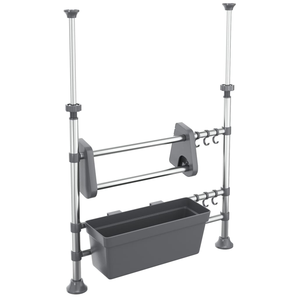 Organizer da Cucina Regolabile in Alluminio - homemem39