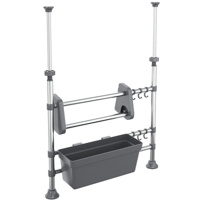 Organizer da Cucina Regolabile in Alluminio - homemem39