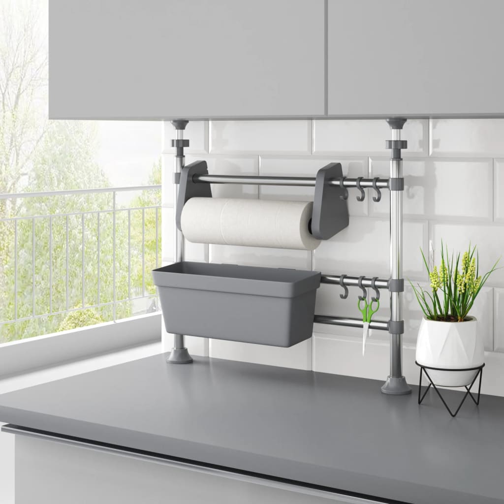 Organizer da Cucina Regolabile in Alluminio - homemem39