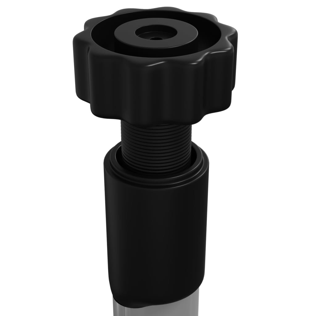 Rastrelliera Telescopica Giardino 3 Ripiani Argento Alluminio | homemem39