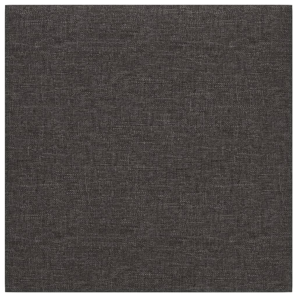 Pannelli Murali 12 pz Grigio Scuro 30x30 cm in Tessuto 1,08 m² - homemem39