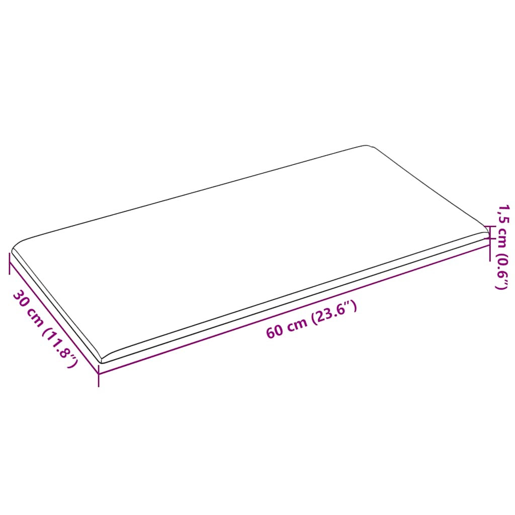 Pannelli Murali 12 pz Neri 60x30 cm in Tessuto 2,16 m²