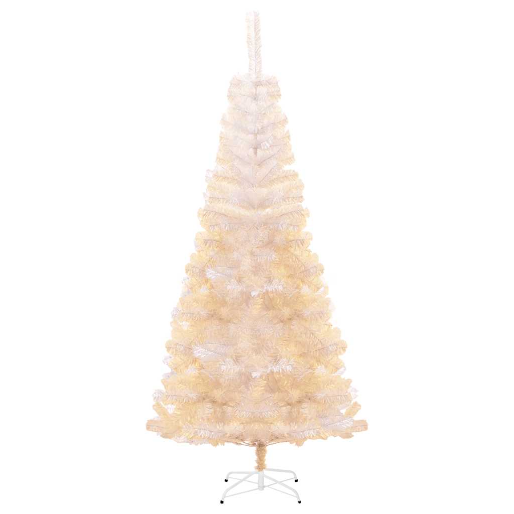 Albero di Natale Artificiale Punte Iridescenti Bianco 180cm PVC | homemem39