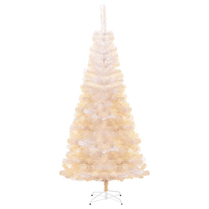 Albero di Natale Artificiale Punte Iridescenti Bianco 180cm PVC | homemem39