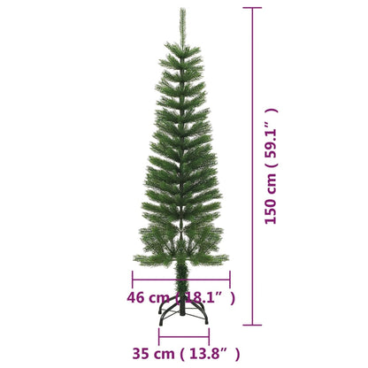 Albero di Natale Artificiale Sottile con Base 520 cm PE - homemem39