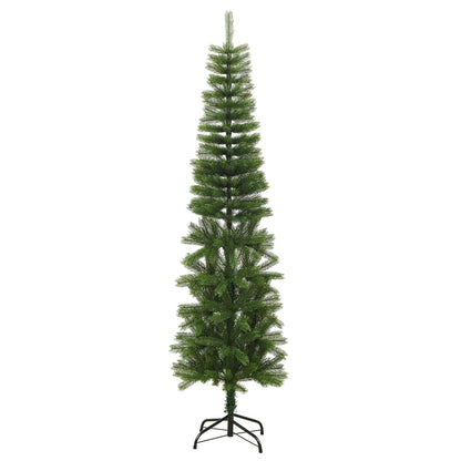 Albero di Natale Artificiale Sottile con Base 210 cm PE