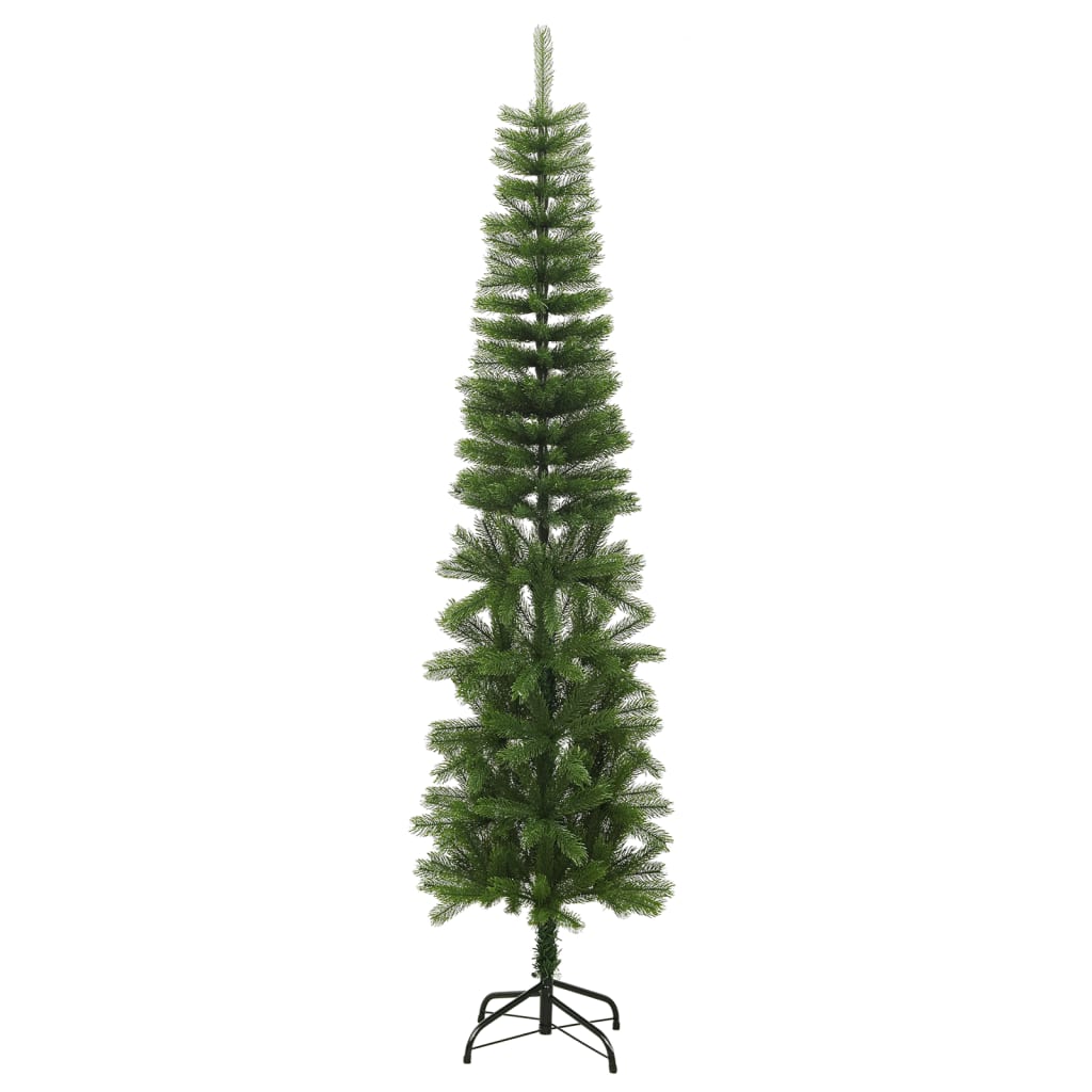 Albero di Natale Artificiale Sottile con Base 240 cm PE - homemem39