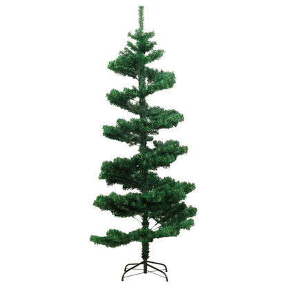 Albero di Natale Preilluminato con Vaso Verde 180 cm in PVC - homemem39