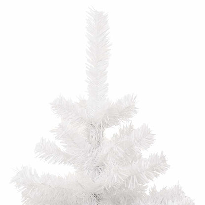 Albero di Natale Preilluminato con Vaso Bianco 180 cm in PVC