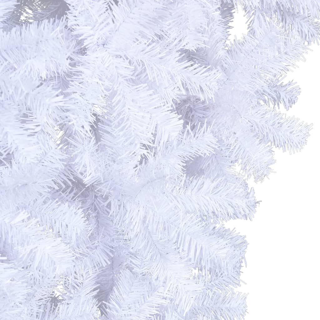 Albero di Natale Artificiale Capovolto con Base Bianco 120 cm - homemem39