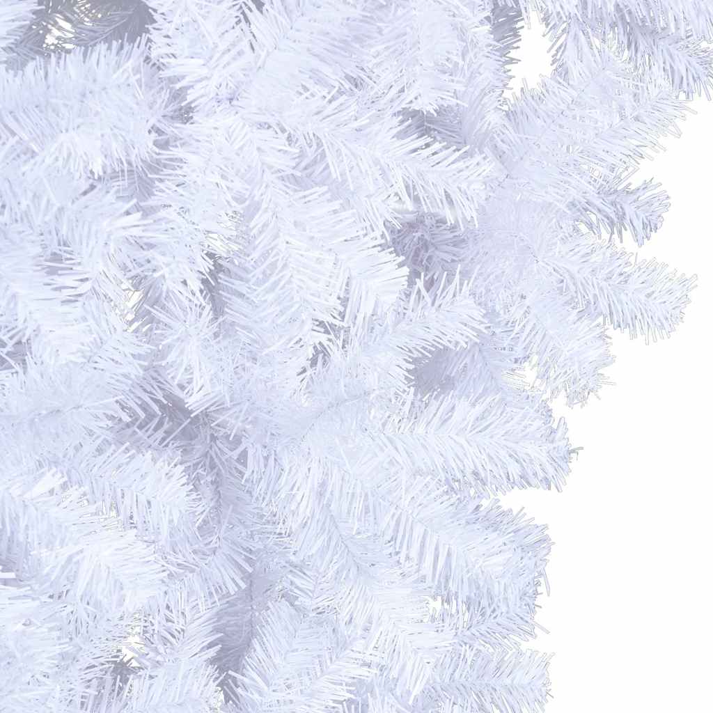 Albero di Natale Artificiale Capovolto con Base Bianco 150 cm