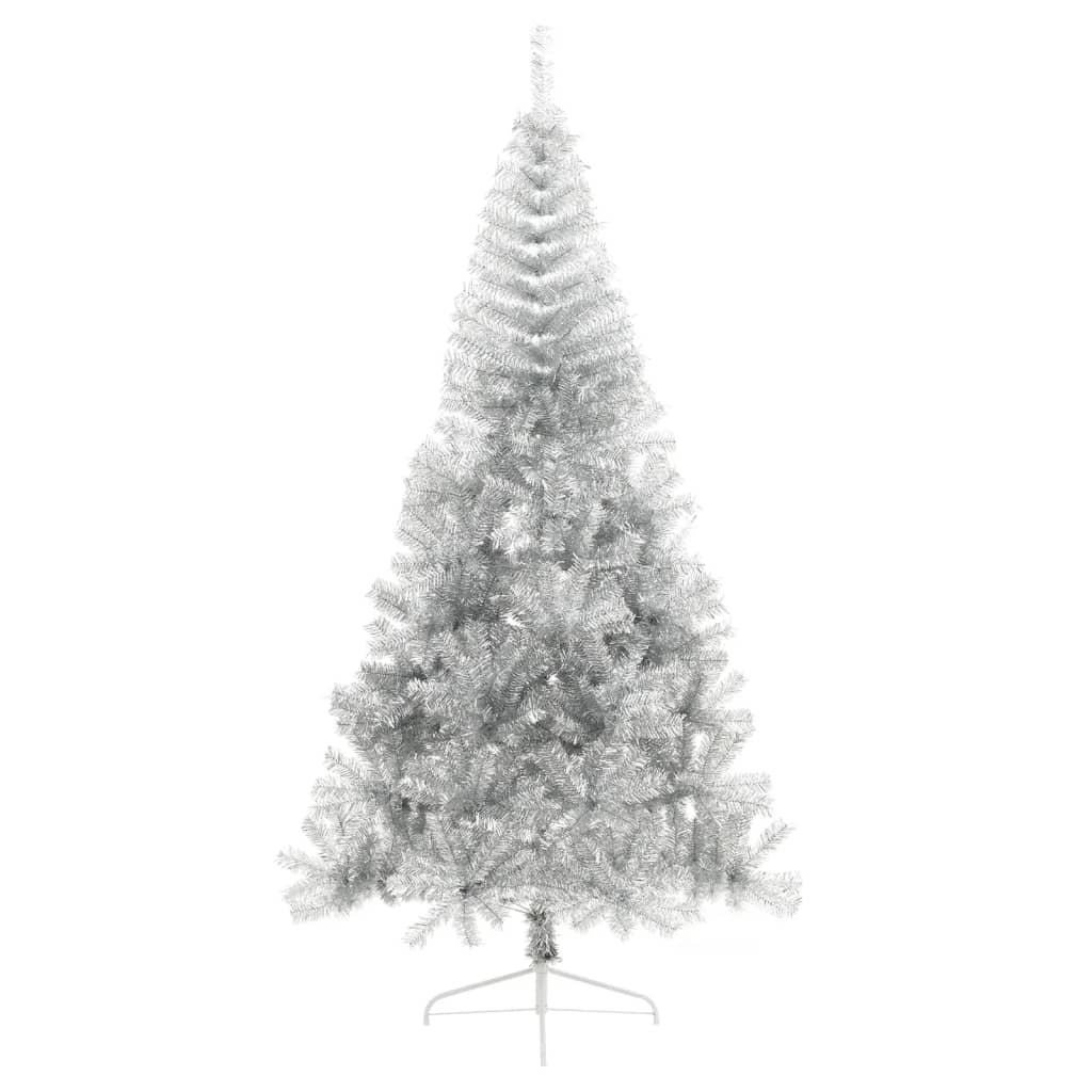 Albero di Natale a Metà con Supporto Argento 240 cm PET - homemem39