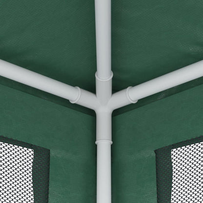 Tenda per Feste 4 Pareti Laterali in Rete Verde 2,5x2,5m HDPE | homemem39