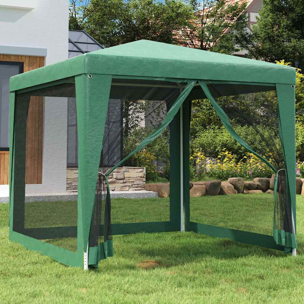Tenda per Feste con 4 Pareti Laterali in Rete HDPE