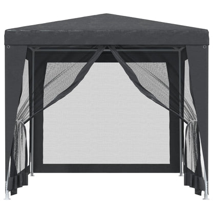 Tenda per Feste con 4 Pareti in Rete Antracite 2,5x2,5 m HDPE | homemem39