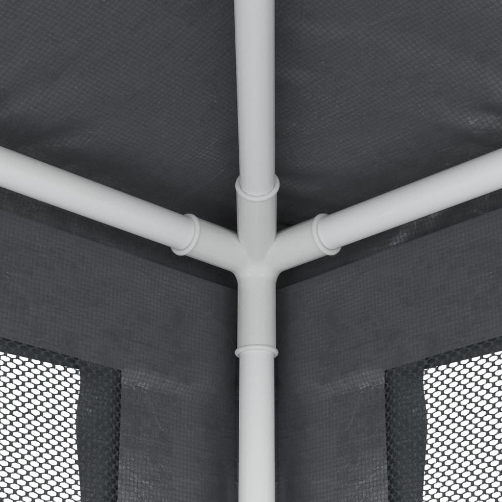 Tenda per Feste con 4 Pareti in Rete Antracite 2,5x2,5 m HDPE | homemem39