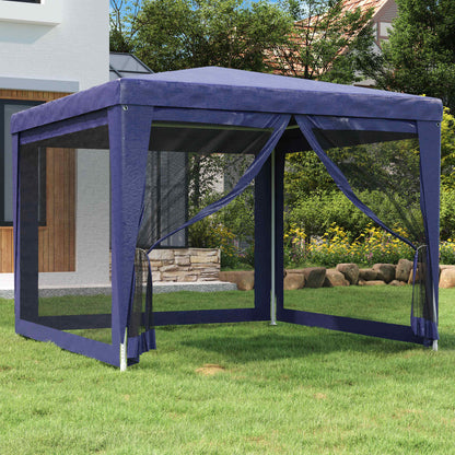 Tenda per Feste con 4 Pareti Laterali in Rete HDPE