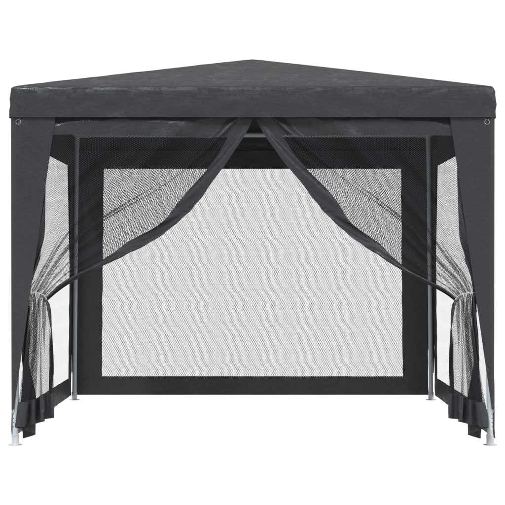 Tenda per Feste con 4 Pareti in Rete Antracite 3x3 m in HDPE | homemem39