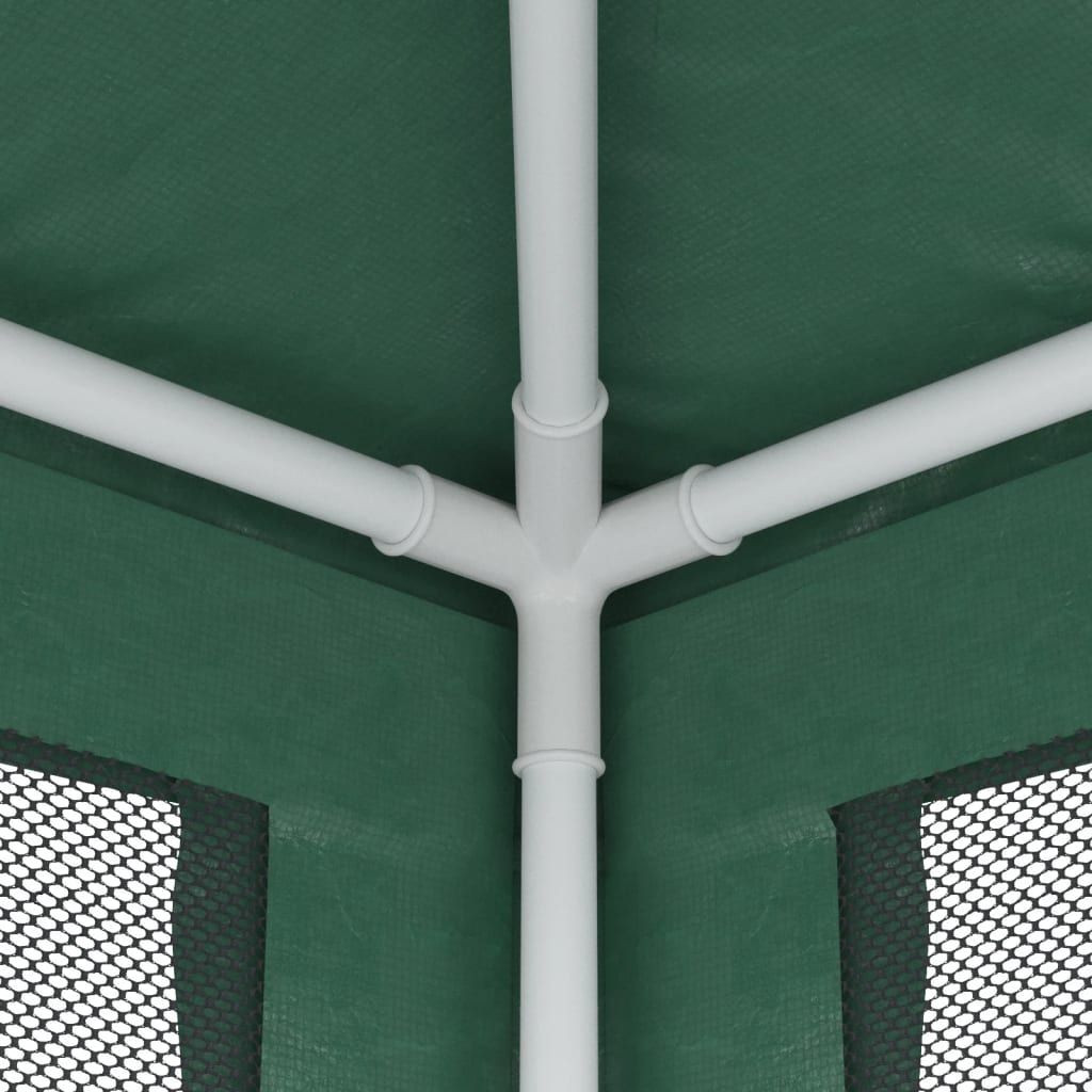 Tenda per Feste con 4 Pareti Laterali in Rete Verde 3x4 m HDPE | homemem39