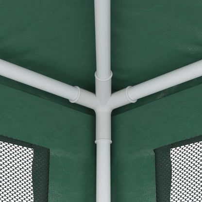Tenda per Feste con 4 Pareti Laterali in Rete Verde 3x4 m HDPE | homemem39